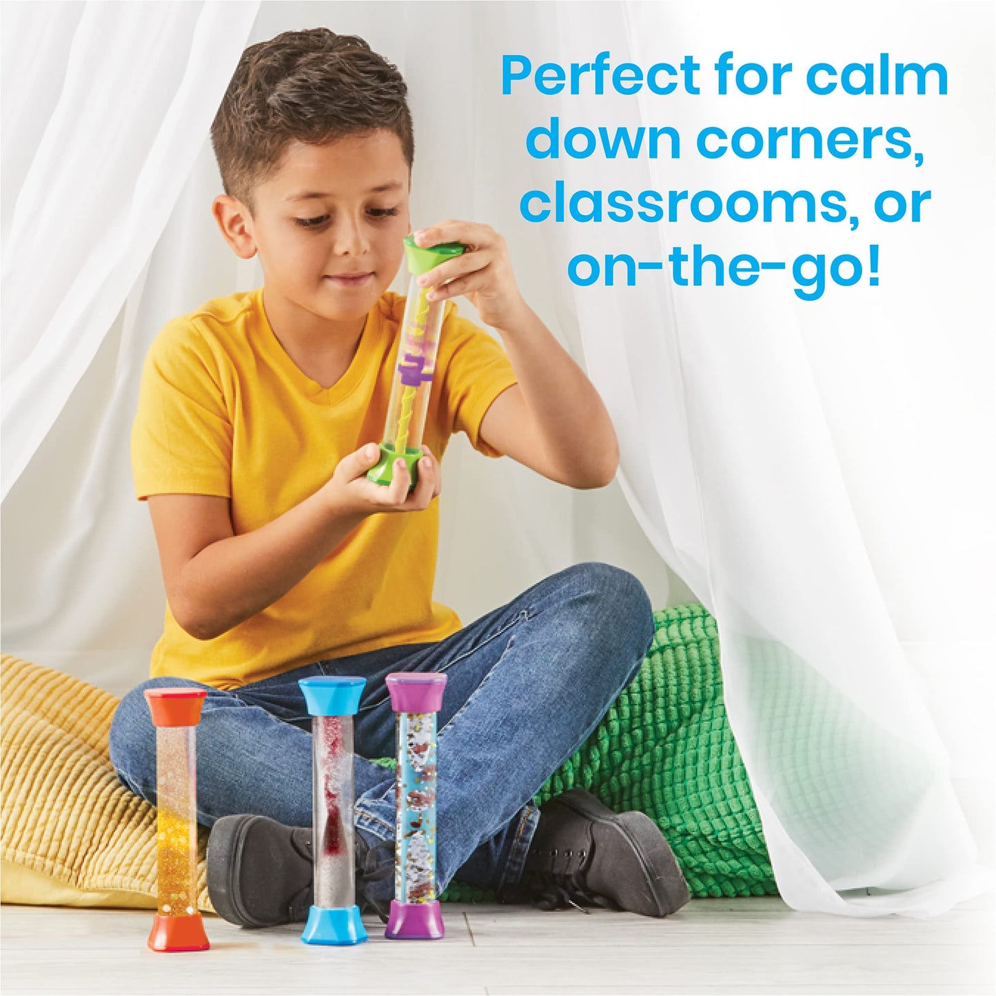 Learning Resources Sensory Fidget Tubes, Toys for Autism, ADHD, Stress & Anxiety Relief