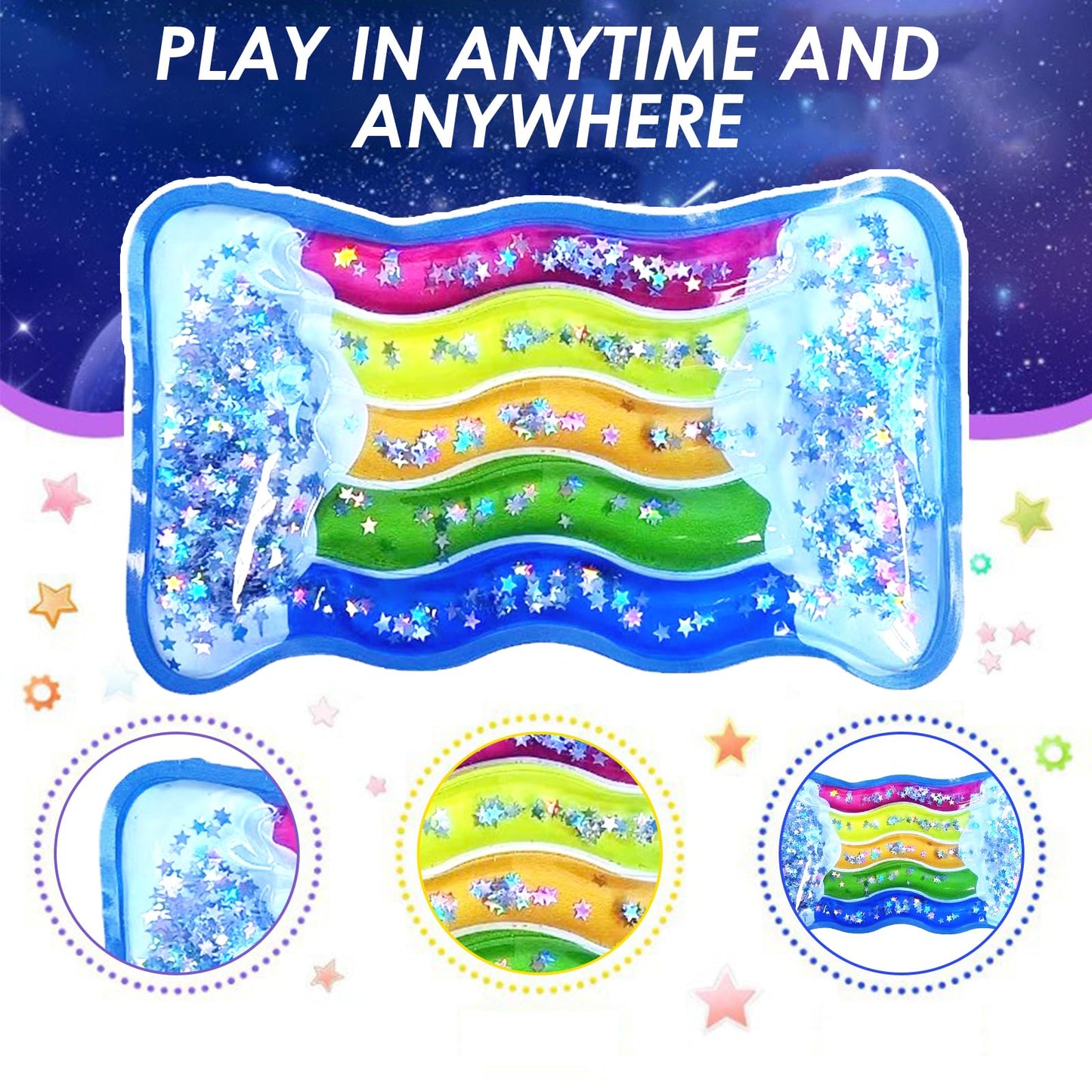 Autism Sensory Squeeze Toys , Stress and Anxiety Relief Squishy Tubes , Toys for Autistic Children,Sensory Fidget Toys for Kids with ADHD, Autism, Special Needs , Tactile Therapy Toys for Focus and C