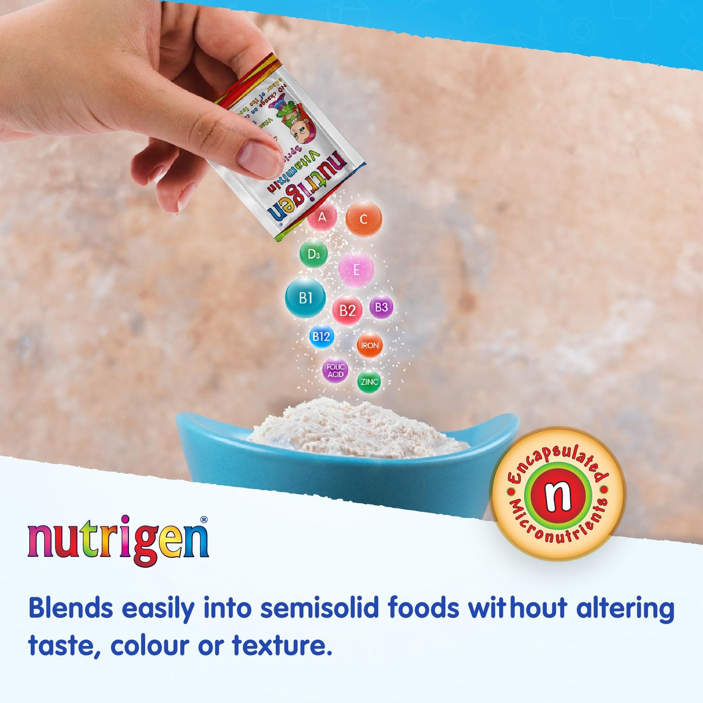 Nutrigen Vitamixin Sprinkles – multivitamin and Mineral Powder for Toddlers and Young Children. Encapsulated micronutrients to Improve Acceptance and Effectiveness in The Body, 30 sachets