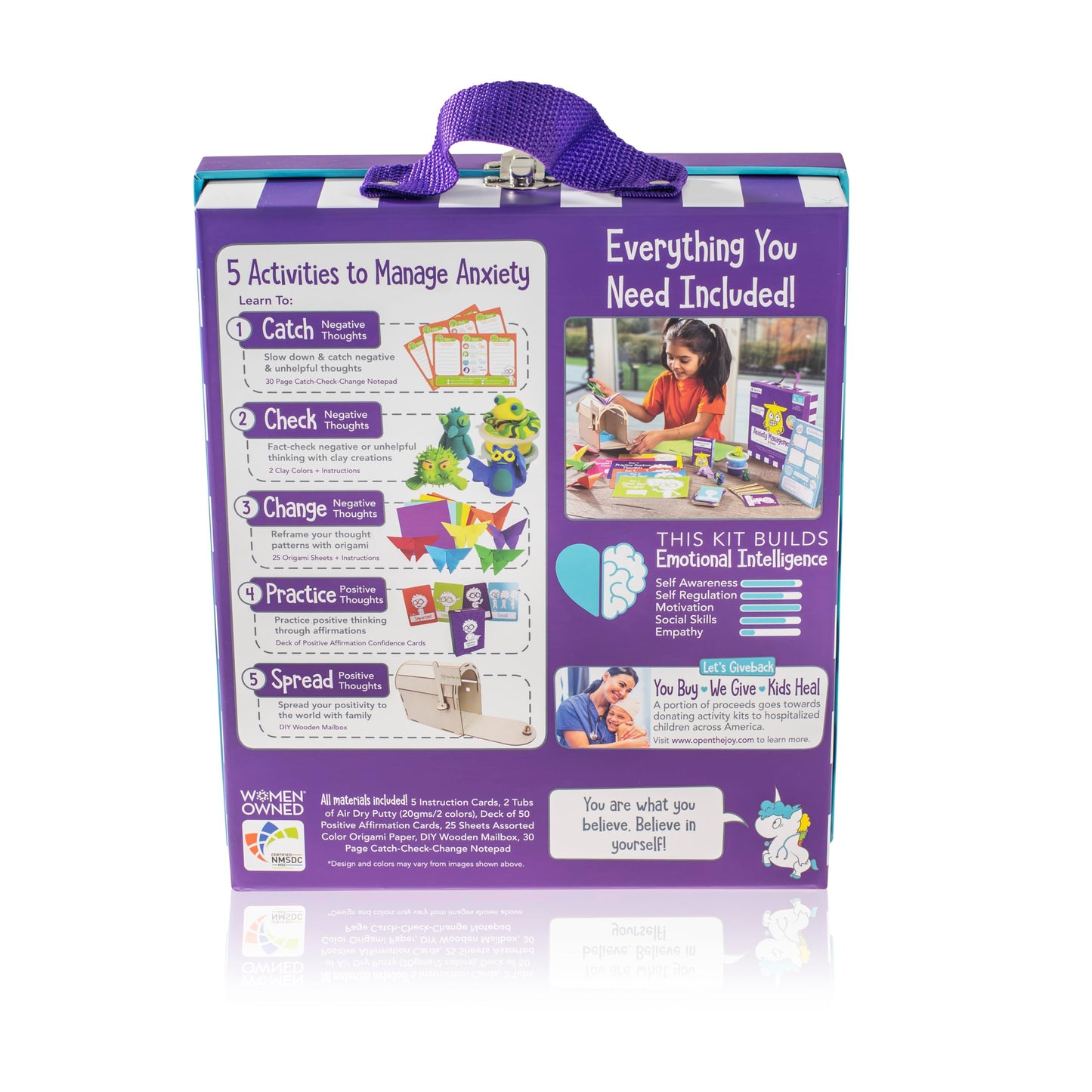 Colourful Anxiety Management Box for Kids - Educational Flashcards for Learning About Anger and Anxiety - Kids Games Featuring Worry Monster for Helping Your Child with Fears and Worries - Ages 4+