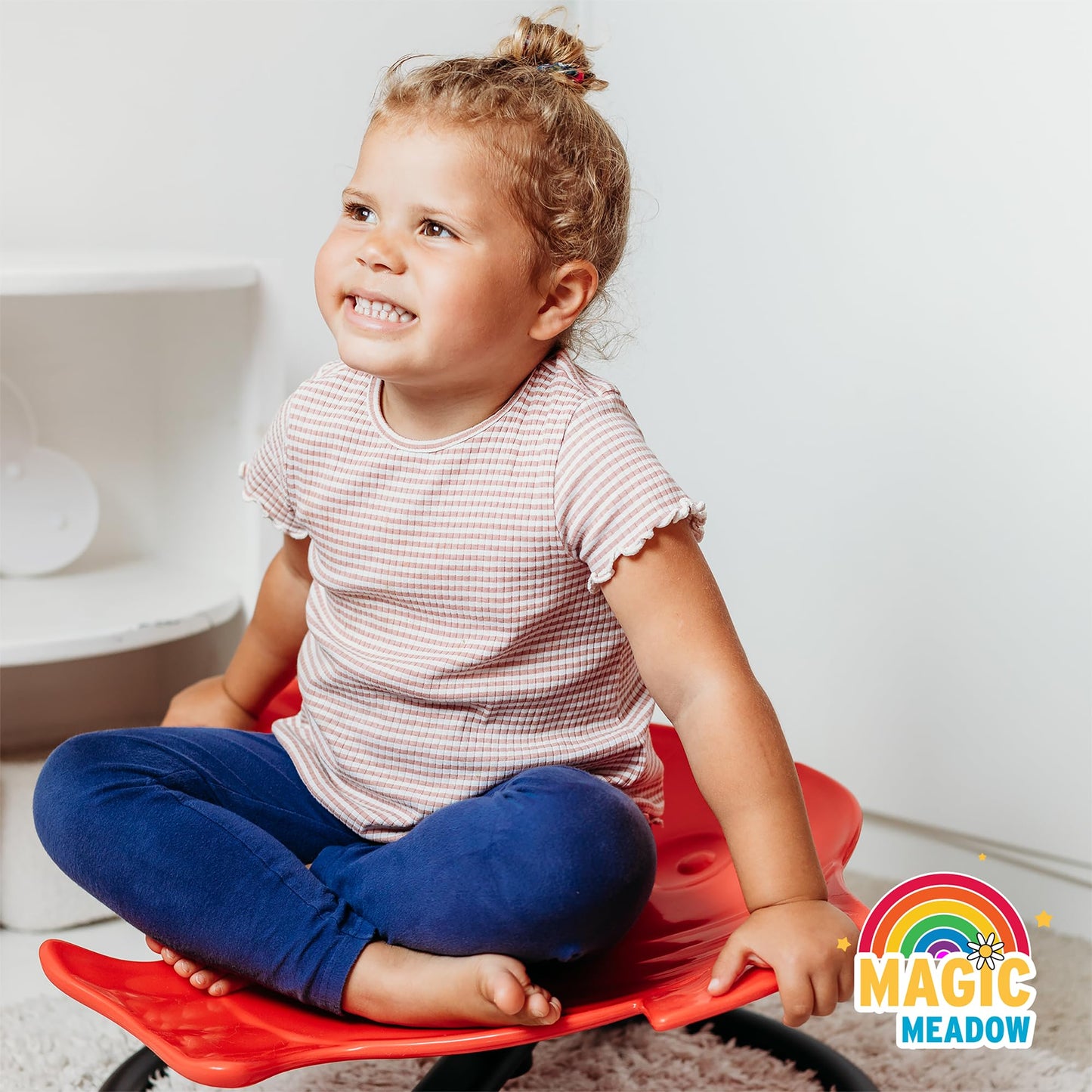 MagicMeadow Sensory Spinning Chair for Autism - Fish Therapeutic Swivel Seat for Autism & ADHD Chair - Calming Spinny for Children’s Support - Non-slip Sit and Spin Sensory Spinning Seat