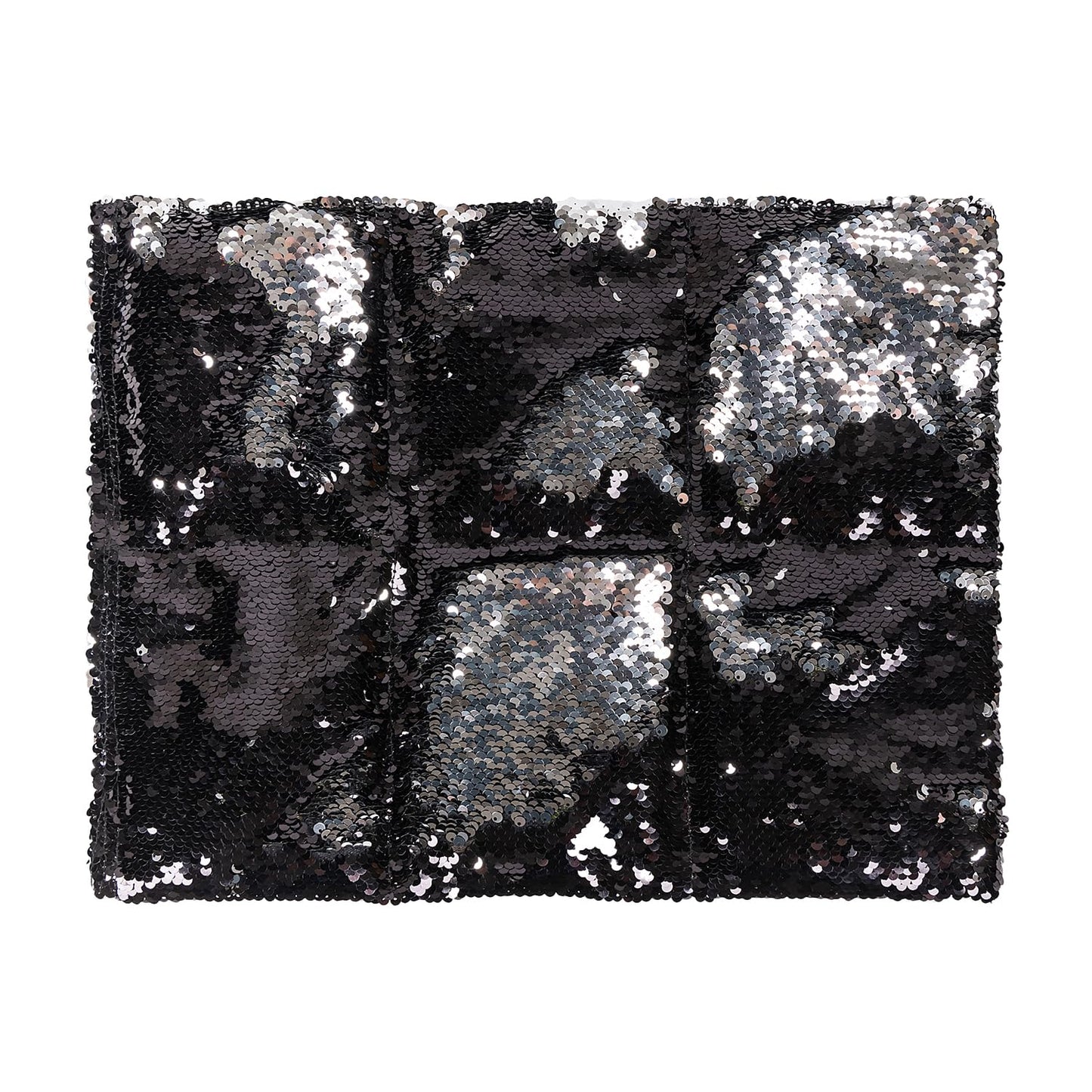 Sensory Owl Weighted Lap Pillow Two-Tone Sequin Pad To Relive Stress Anxiety Self-Calming Relaxing For Kids And Adults 30 x 40 cm 4 kg Black Silver