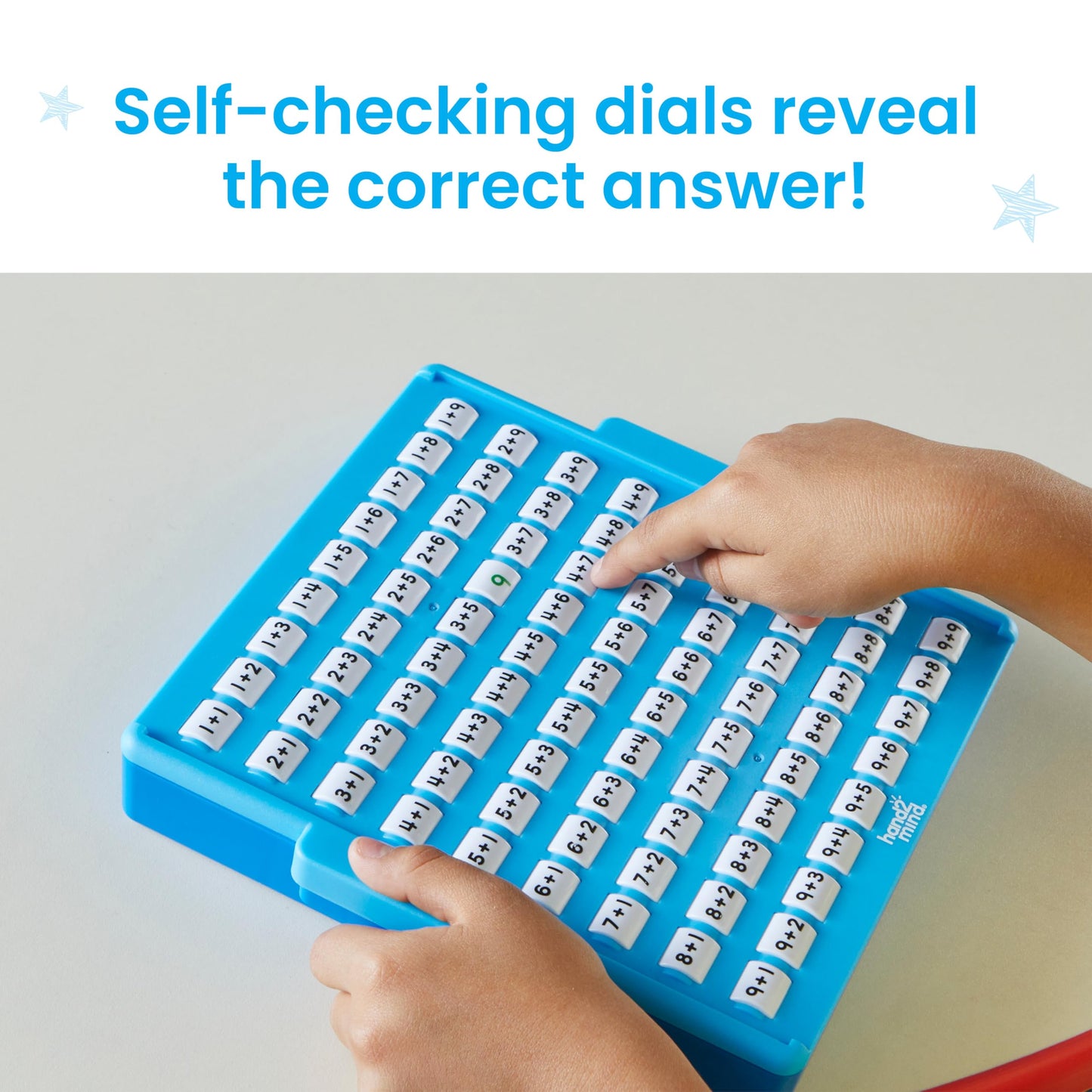 Learning Resources Addition Practice Board, Ages 3+, Learn Addition, Self-Checking Activity Board for Independent Learning, Solve 81 Maths Problems