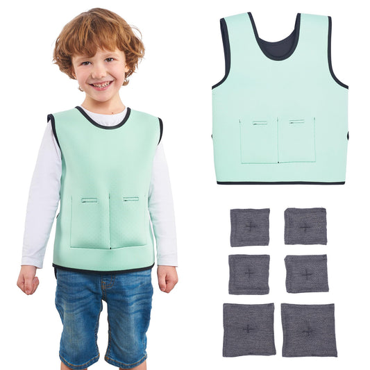 Weighted Vest for Kids | Provide Deep Pressure Comfort | ADHD Tools for Kids | Autism Sensory Clothing | Adjustable Weighted Vest | Weighted Compression Vest for Kids | Ensure a Secure Feeling