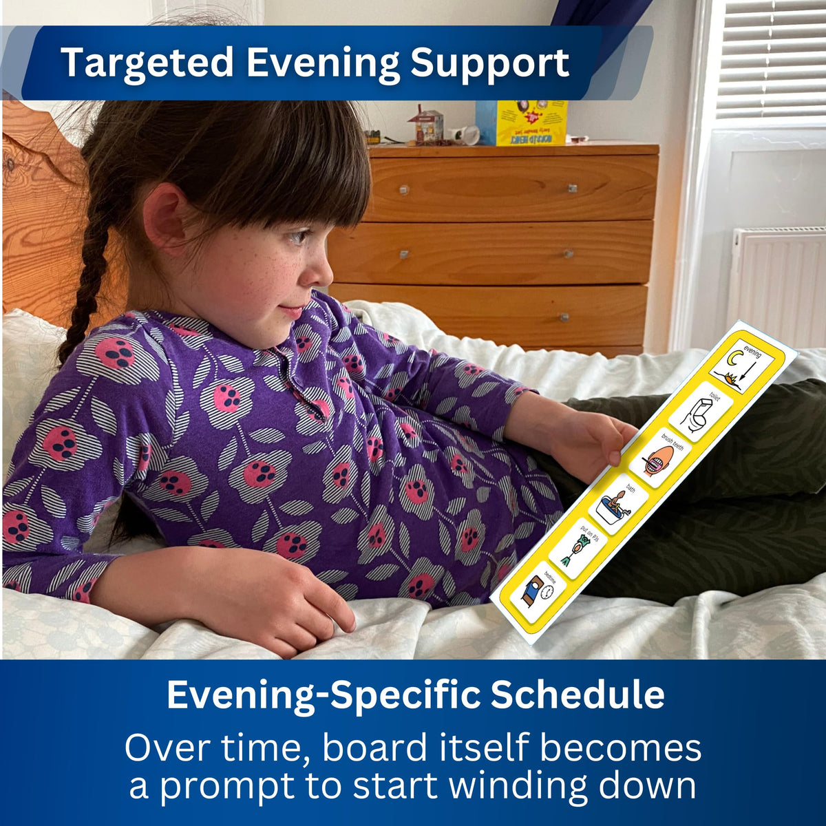 Send Routine Chart Bedtime Routine Kids Daily Schedule – Visual Schedule for kids with Au ...