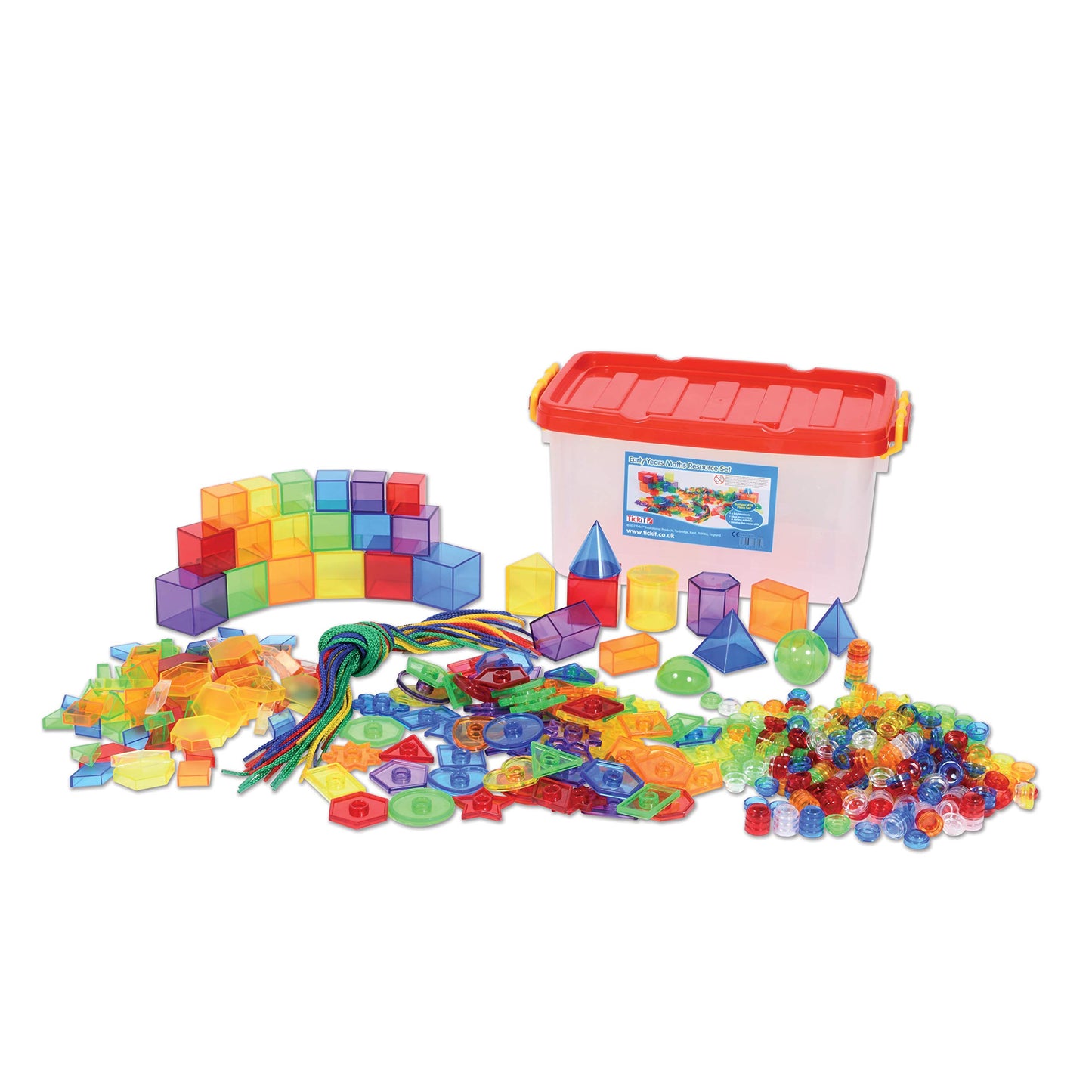 TickiT A2 Light Panel and Early Years Translucent Maths Resource Bundle Set
