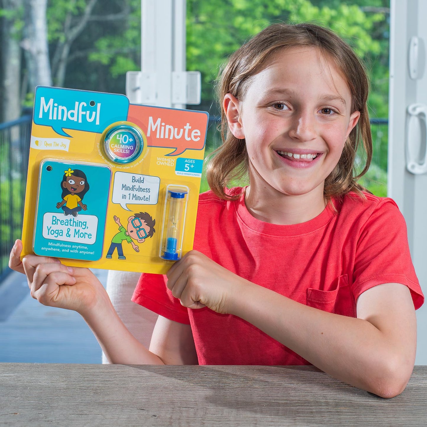 Open The Joy Mindful Minute Cards for Kids - Mindfulness Activities, Stress Relief, Emotional Regulation Tools, and Calming Strategies - Ages 4 and Up