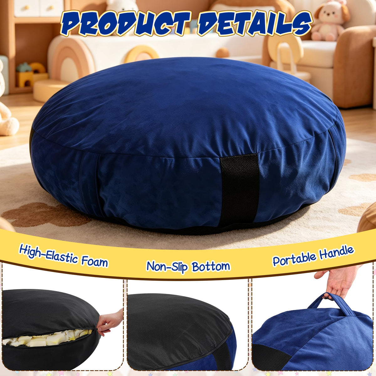 Sensory Crash Pad for Kids, Autism Crash Mat for Jumping, Climbing&Playing
