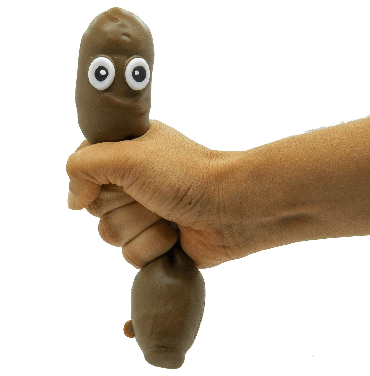 Gifton - Stretchy Poo Stress Relief Ball Fake Poop - Novelty Squishy Squeeze Sensory Fidget Toy - Gift for Boy Girl Teen Kids - Funny Birthday Present for Adults Men Women - Christmas Stocking Filler
