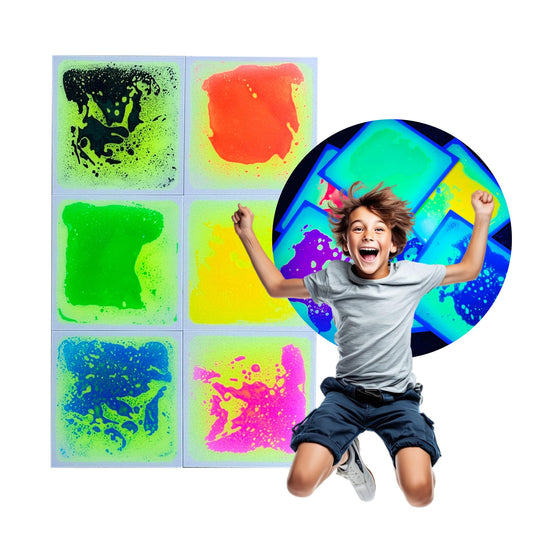 MagicMeadow UV Liquid Sensory Tiles | Liquid Sensory Room Equipment for Children