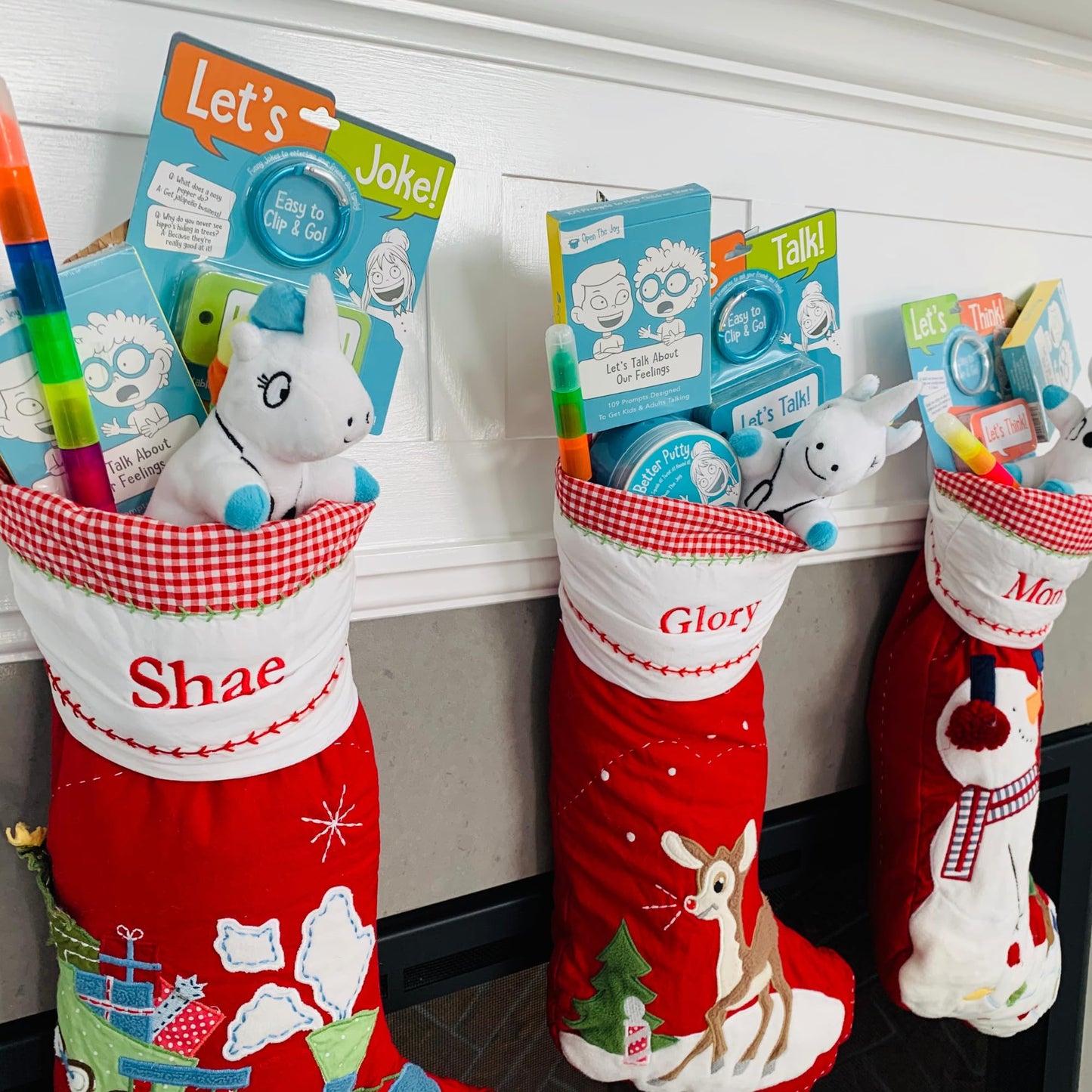 Let’s Chat 3-in-1 Conversation Starters Cards for Kids - Grab and Go Travel Card Games for Car, Airplanes - Talk, Think, Joke Cards - Ages 4+