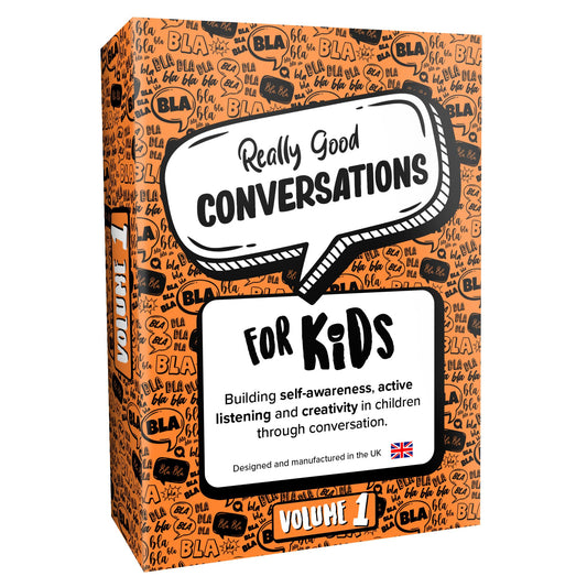Really Good Conversations for Kids: Vol. 1 - UK Made Conversation Cards for Kids, The Fun Family Game that Develops Communication Skills, Active Listening, ADHD Aids, the perfect kids card game