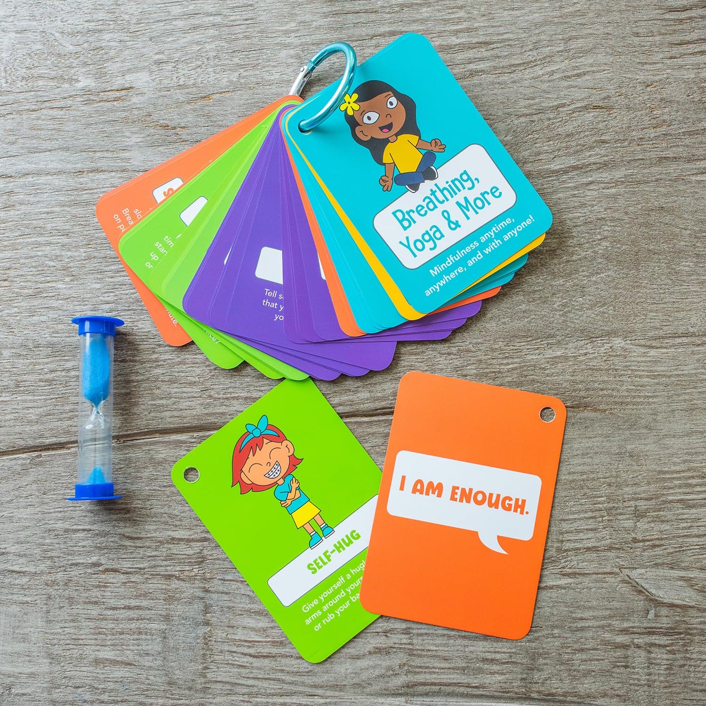 Open The Joy Mindful Minute Cards for Kids - Mindfulness Activities, Stress Relief, Emotional Regulation Tools, and Calming Strategies - Ages 4 and Up