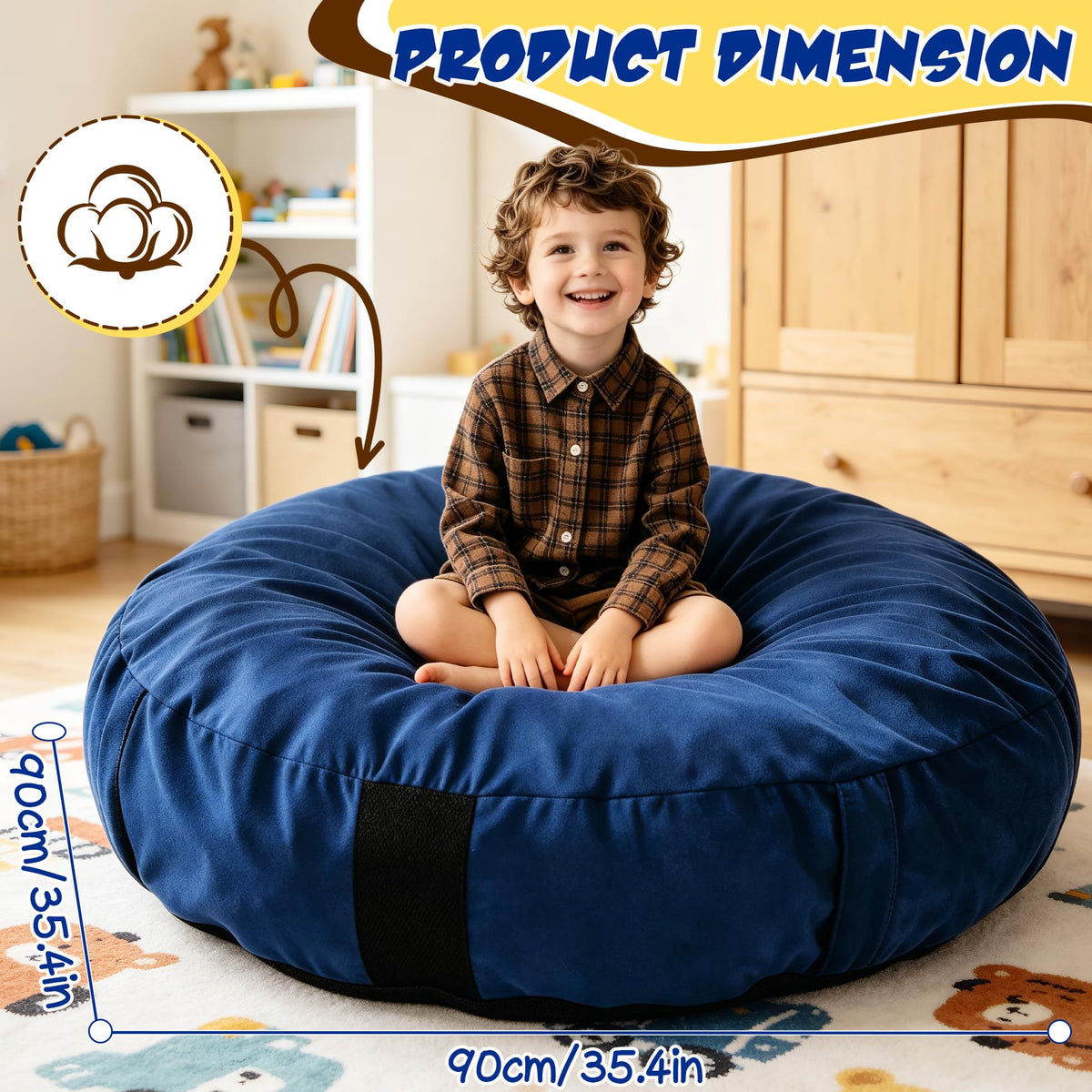 Sensory Crash Pad for Kids, Autism Crash Mat for Jumping, Climbing&Playing