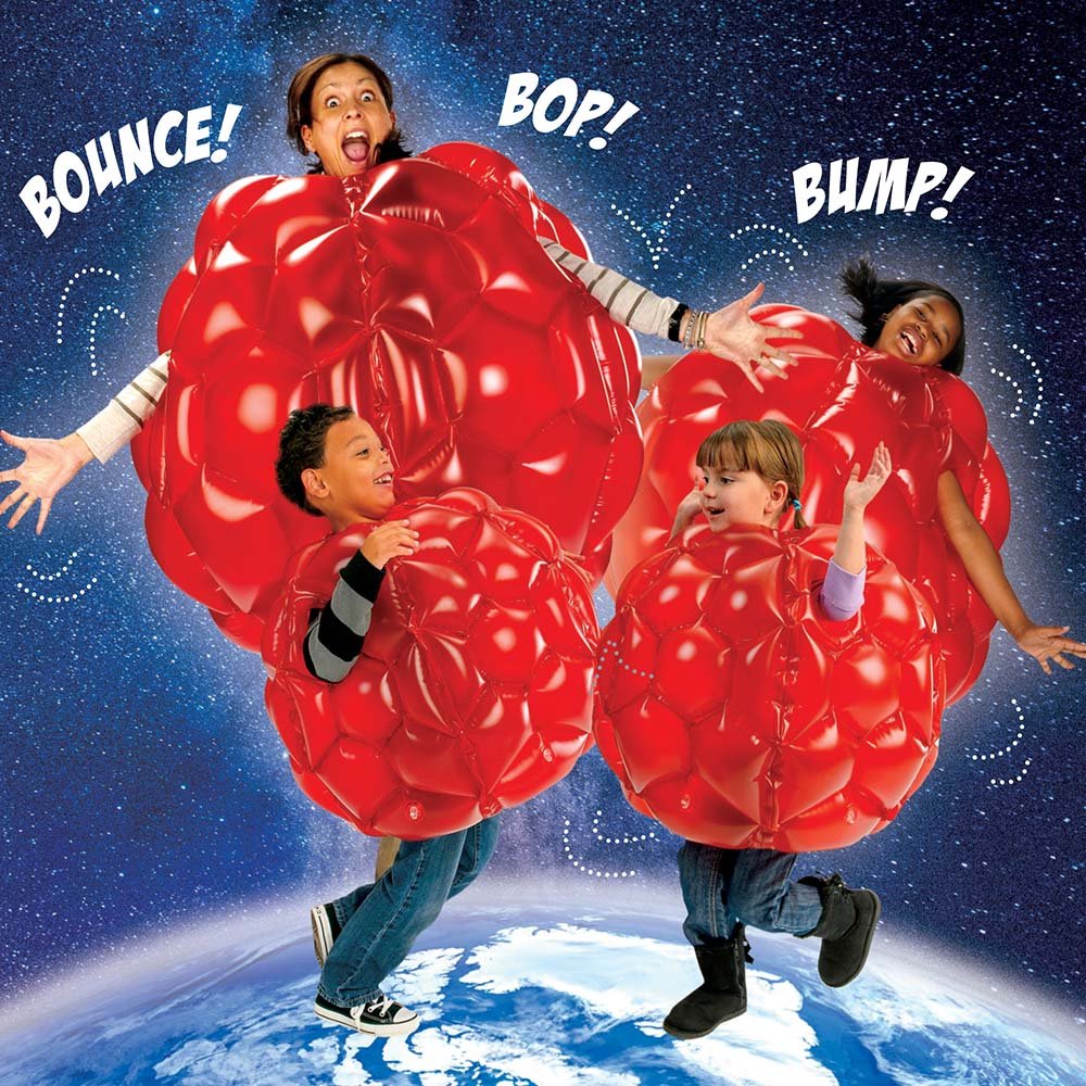 Eduk8 Inflatable Belly Bump Balls - 8 to Adult Size Zorbs 92 cm, Set Of 2 Fun In & Outdoor Garden Activity Game Football (Adult)
