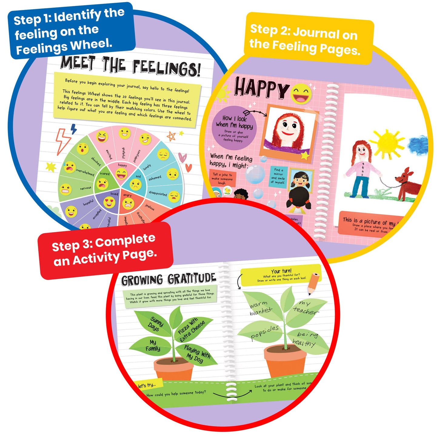 Learning Resources Express Your Feelings Journal, Activity Book for Kids to Recognise and Express Emotions and Feelings, Self-Regulate, Learn Mindfulness, Ages 5+