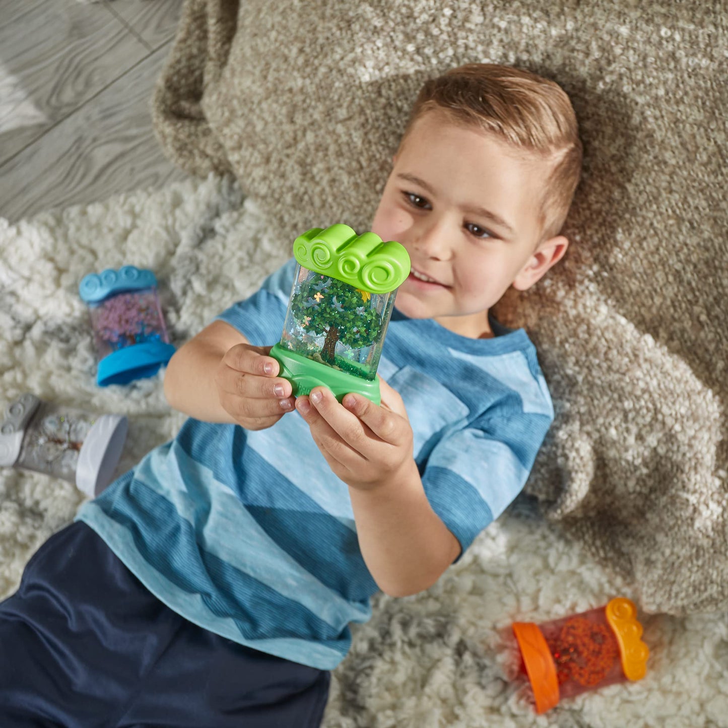Learning Resources Changing Seasons Sensory Tubes, Sensory Fidget Tubes, Ages 3+, Learning Weather for Kids, Anxiety Calming Tools, Stress Relief Toys, Calm Down Corner Supplies
