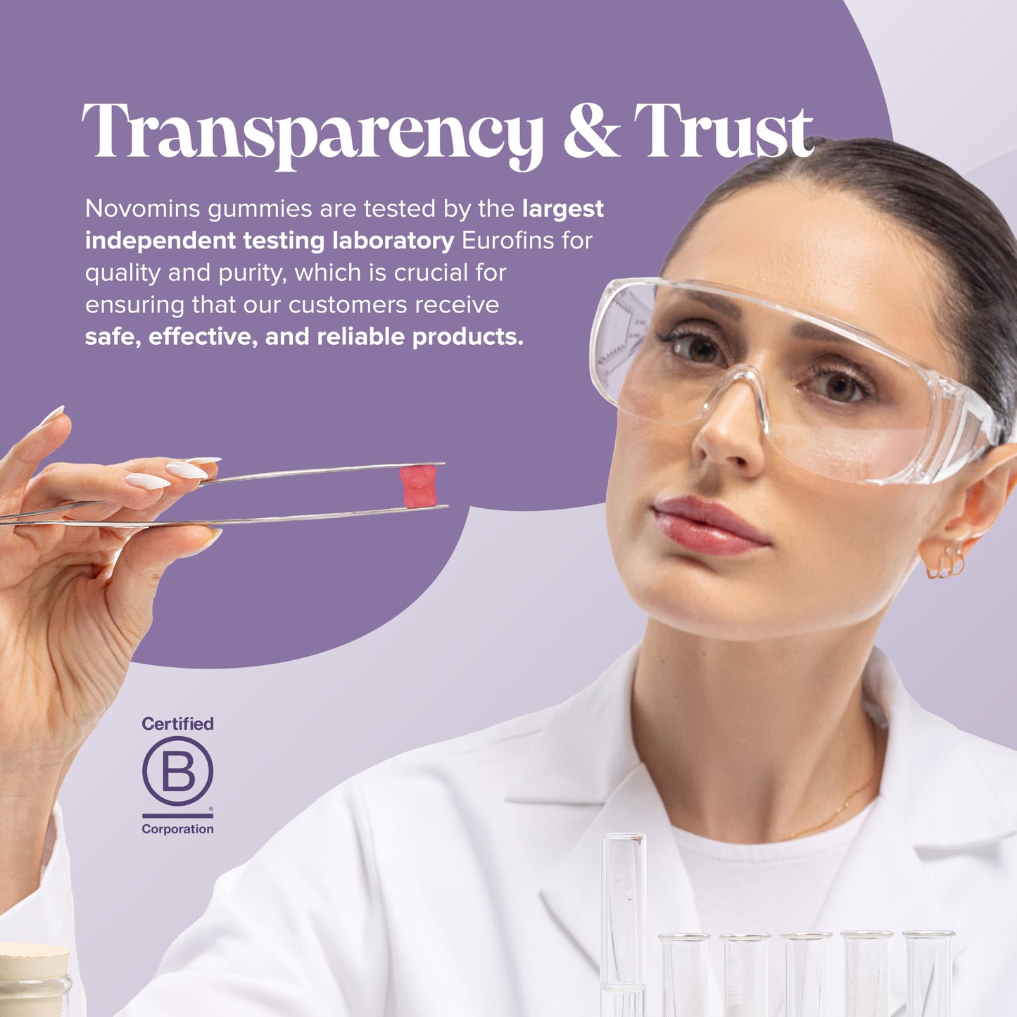 Kids Magnesium Gummies – 1 Month Supply – 546 Mg Magnesium Citrate Providing 60 mg Elemental - Easy to Chew & Tastes Great - Alternative to Magnesium Glycinate – 30 Gummies - Novomins