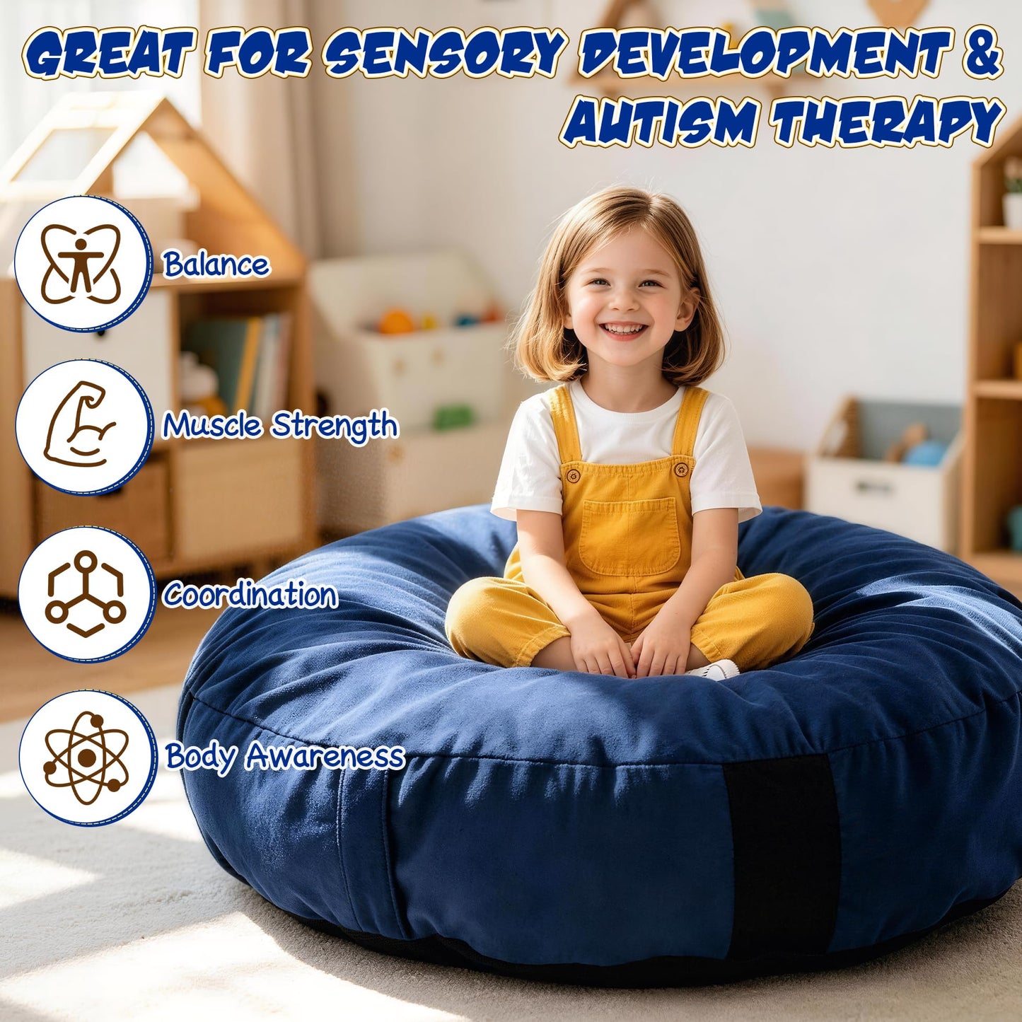 Sensory Crash Pad for Kids, Autism Crash Mat for Jumping, Climbing&Playing