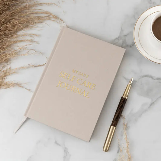 Self-Care Journal Book, Gratitude Journal, Happiness A5 Notebook Fabric Book Planner, A Daily Diary for Women with Guided Self Reflection Prompts