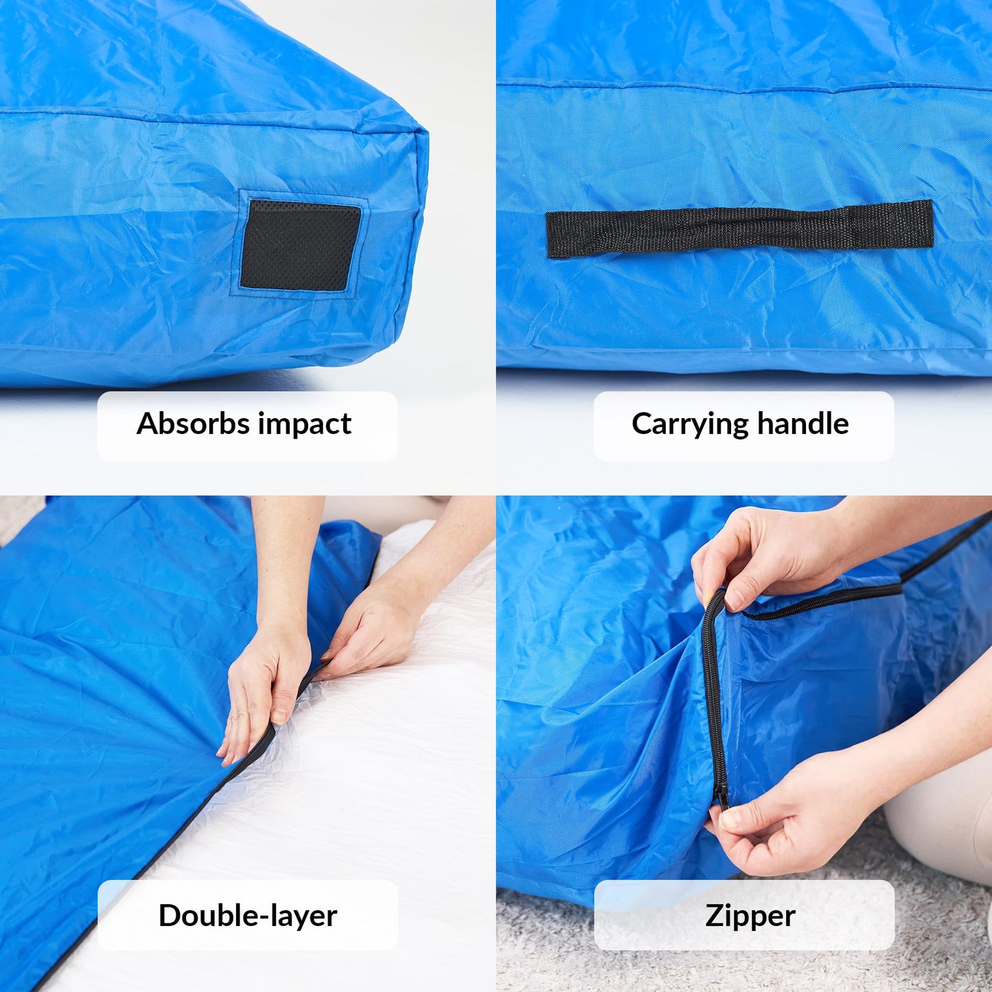 ODOXIA Sensory Crash Pad for Kids | Big 152 x 152 cm | Autism Crash Mat for Children