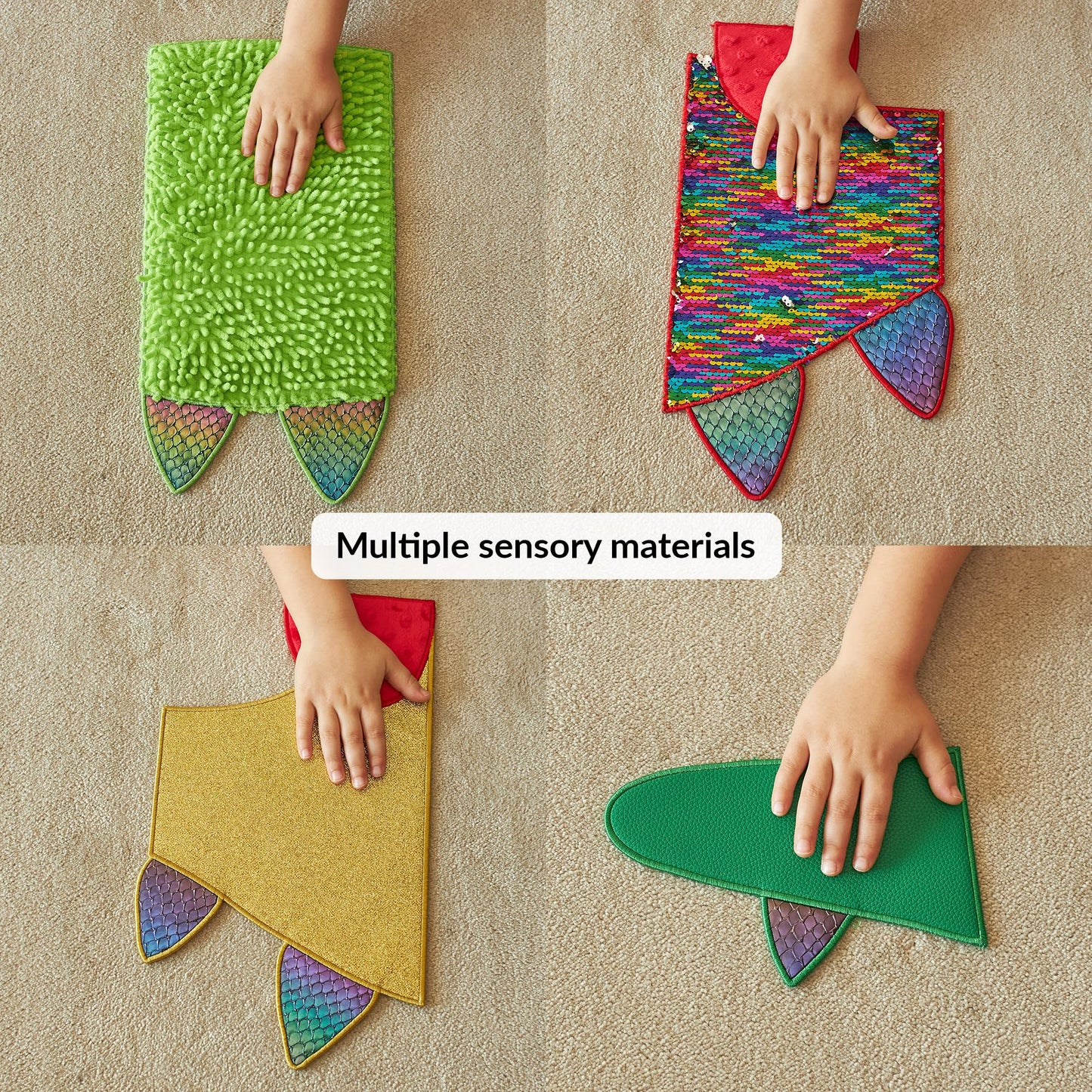 Sensory Wall Panel for Kids | Touch, Feel & Learn | Dog Sensory Room Toys | Activity Play Panels | Wall Busy Board | Calm Down Corner Equipment | Flip Sequin Fabric | for Autism, ADHD, Anxiety